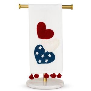 American Love Hand Towel   Red/White/Blue   20x28